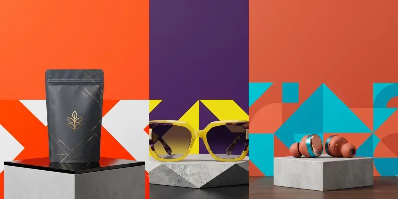 Bauhaus Geometric Product Ads generated by undefined