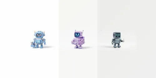 Cute Legostyle Robot Characters generated by gemini-image
