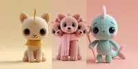 Cute 3D Amigurumi Mythical Legends leonardo prompt mini thumbnail