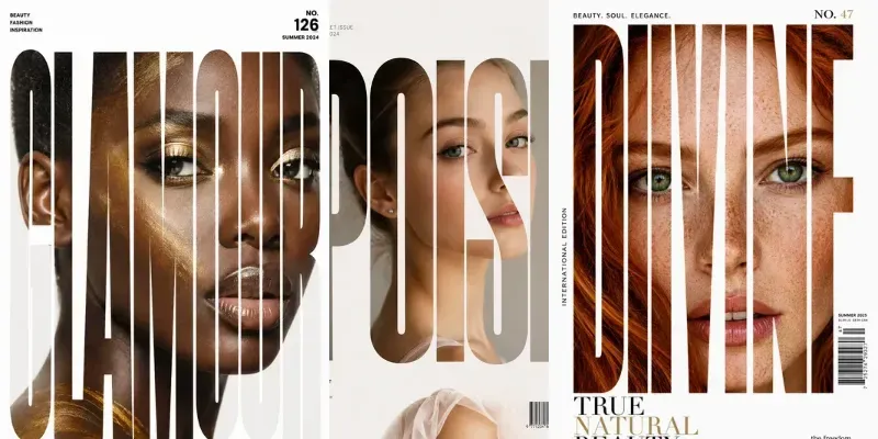 Typography Portrait Magazine Cover Pros generated by undefined