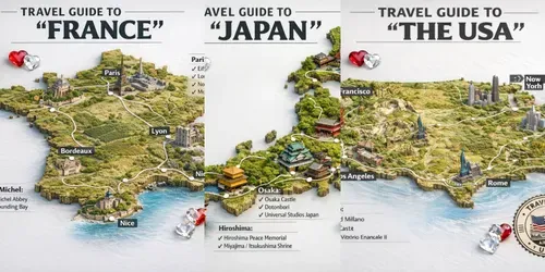 3D Travel Guide Map Poster Generator generated by chatgpt-image