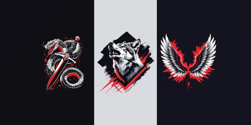 Striking Line Art Tshirt Graphics generated by undefined