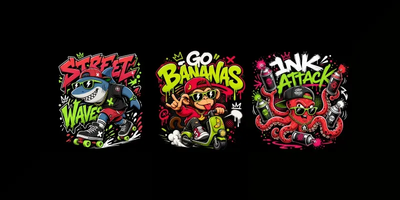 Urban Cartoon Street Art Packs generated by undefined