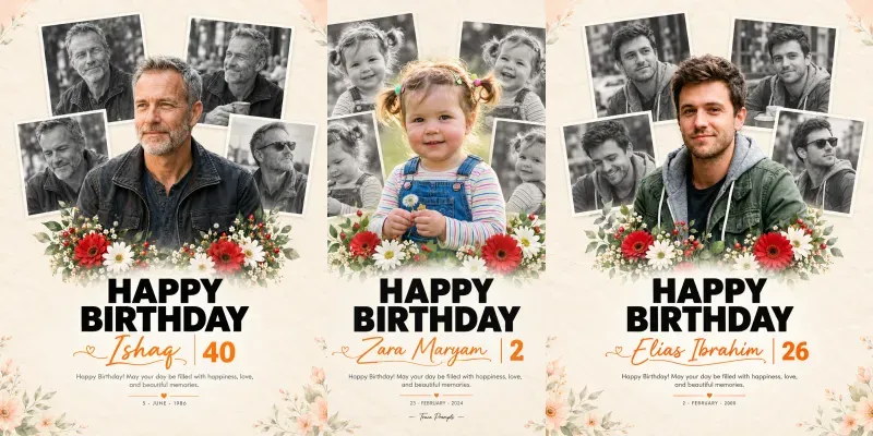 Customizable Birthday Posters