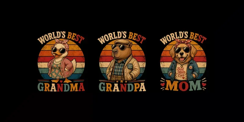 Retro Vintage Mascot Tshirts generated by undefined