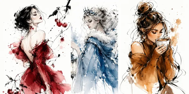 Watercolor Art generated by undefined