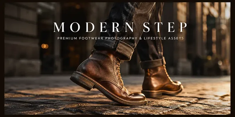 Realistic Footwear Shoe Photography Art generated by undefined