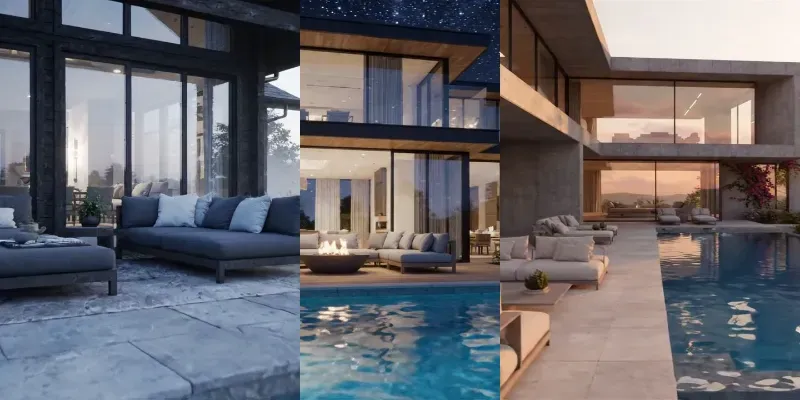 Cinematic Luxury Architecture Videos generated by undefined