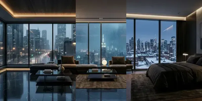 Ultraluxury Modern Dark Interior Designs generated by undefined