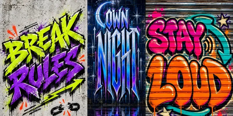 Graffiti Street Typography Posters