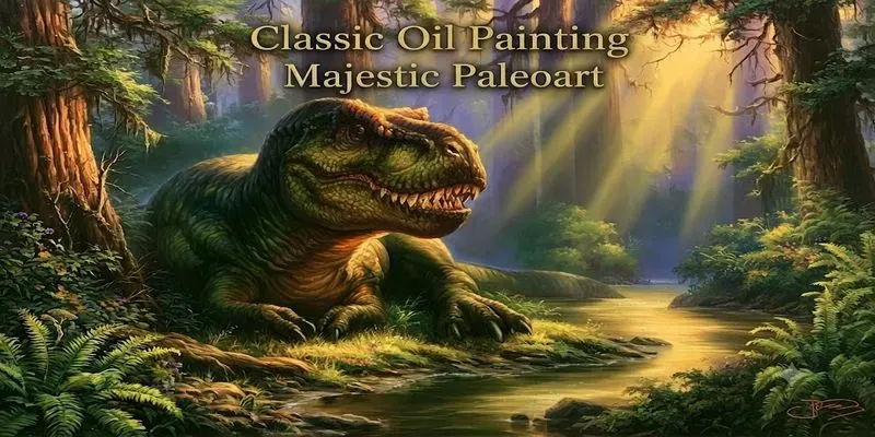 Classic Oil Painting Majestic Paleoarts generated by undefined