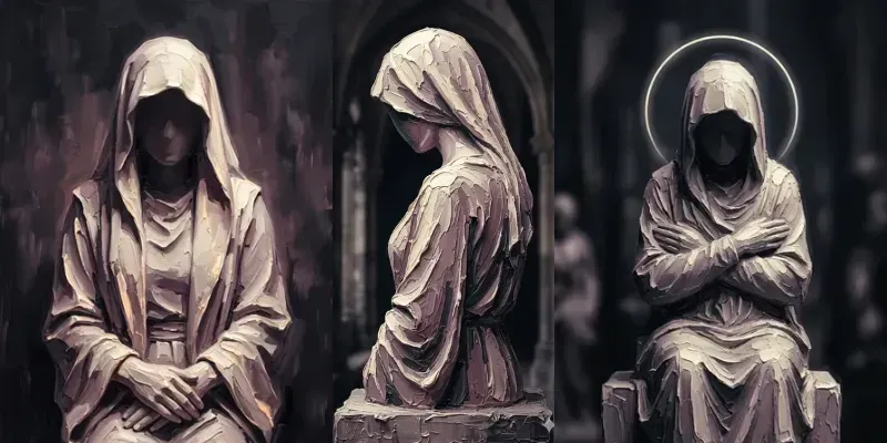 Ceremonial Stillness Portraits generated by undefined