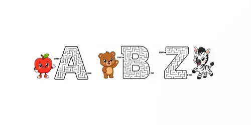 Letter Maze Worksheet Images generated by chatgpt-image