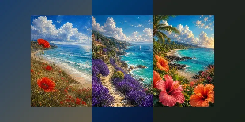 Coastal Wildflower Paradises generated by undefined