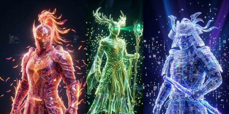 Holographic Fantasy Characters generated by undefined
