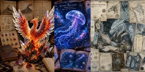 Vintage Fantasy Collage Art generated by chatgpt-image