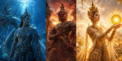 Thai Celestial Mythic Masterpieces Ai generated by chatgpt-image