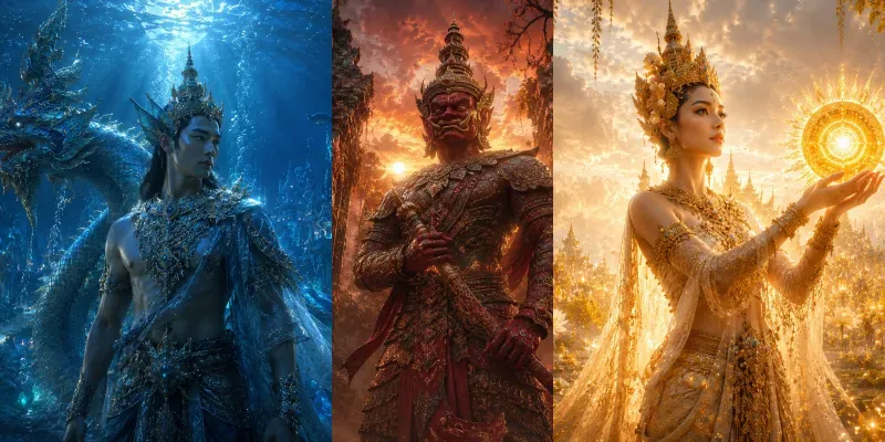 Thai Celestial Mythic Masterpieces Ai generated by undefined