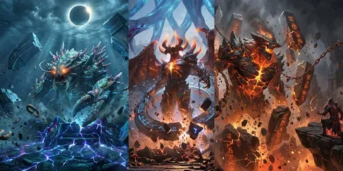 Aaa RPG Boss Seal Breaking Events generated by gemini-image