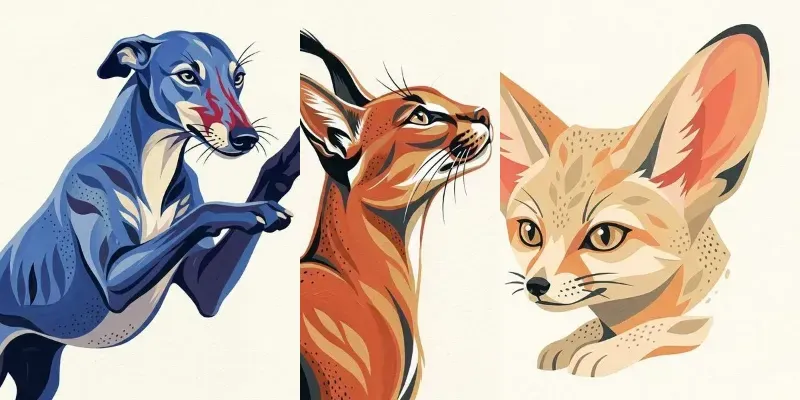 Contemporary Folk Animal Graphic Art generated by undefined