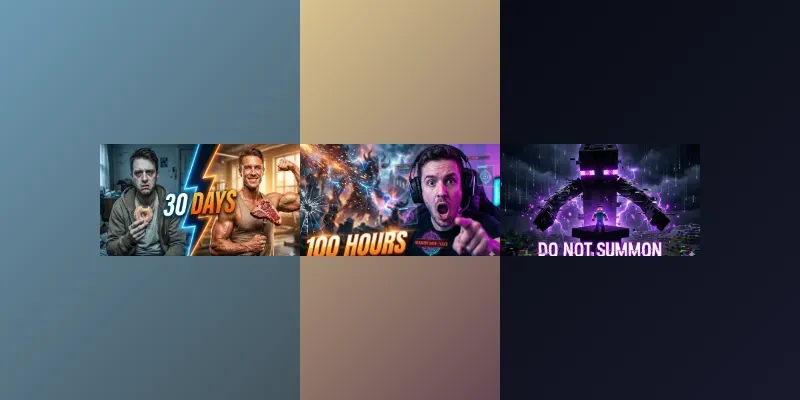 Viral Youtube Thumbnail Generator generated by undefined