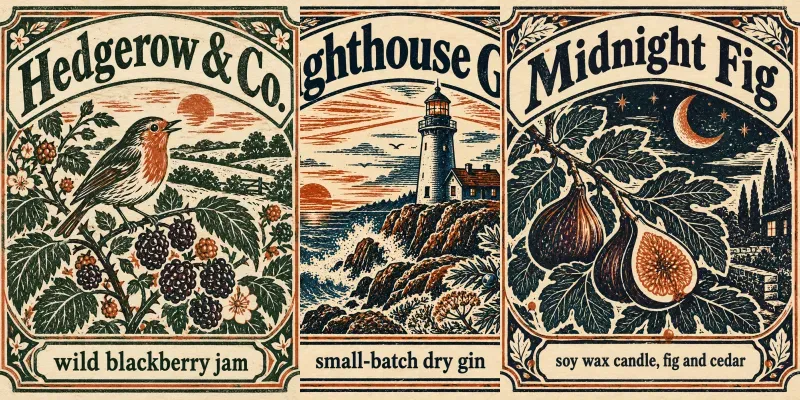 Smallbatch Product Label Art Makers