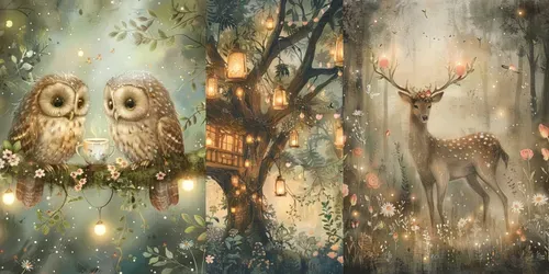 Enchanted Cottagecore Fairy Tale Art generated by midjourney