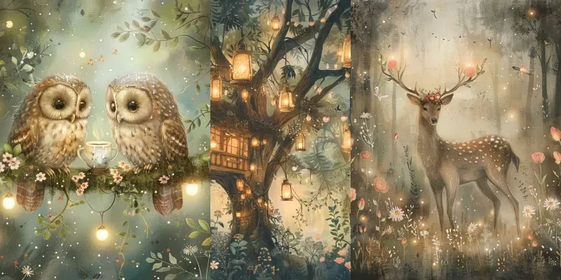 Enchanted Cottagecore Fairy Tale Art generated by undefined