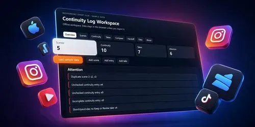 Film Continuity Log Workspace generated by codex