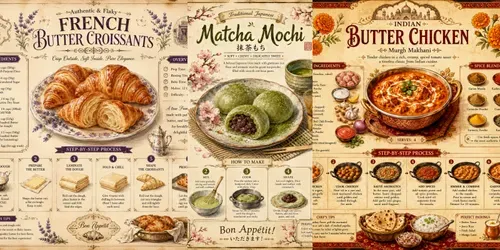 Vintage Recipe Infographic Generator generated by chatgpt-image