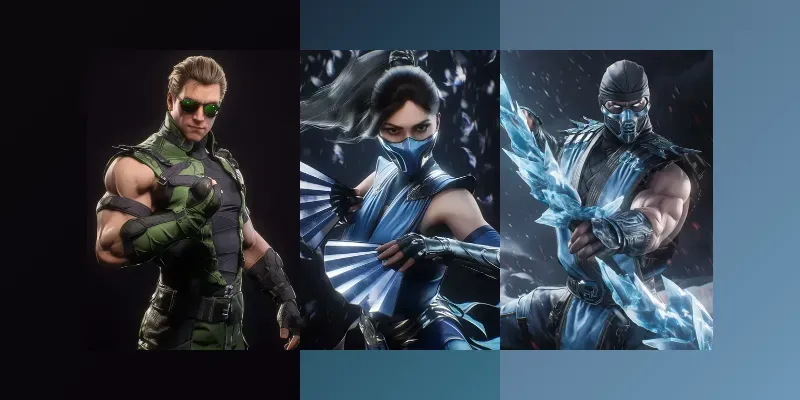 Hyperrealistic Mortal Kombat Characters generated by undefined