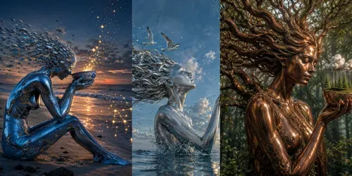 Surreal Human Nature Illusions generated by chatgpt-image