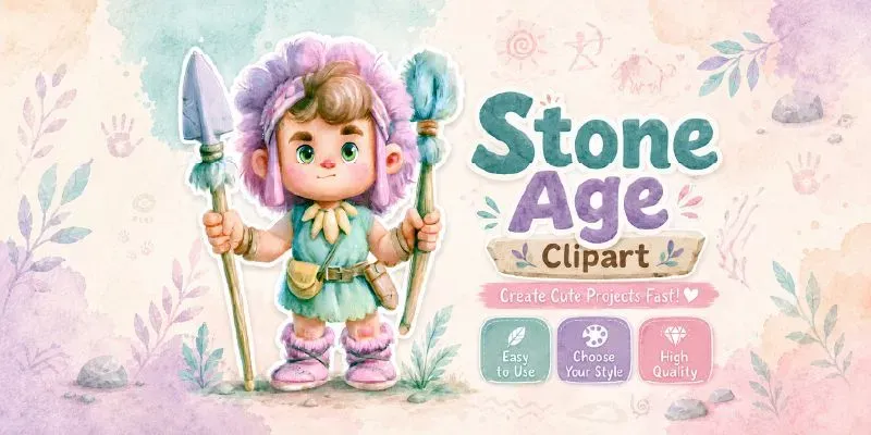 Stone Age Clipart generated by undefined