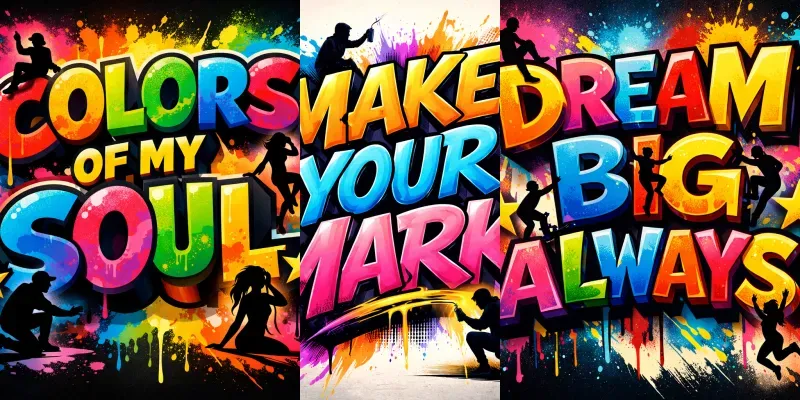 Dynamic Expressive 3D Popart Texts generated by undefined