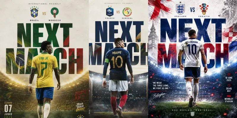 Cinematic Sports Campaign Designs generated by undefined