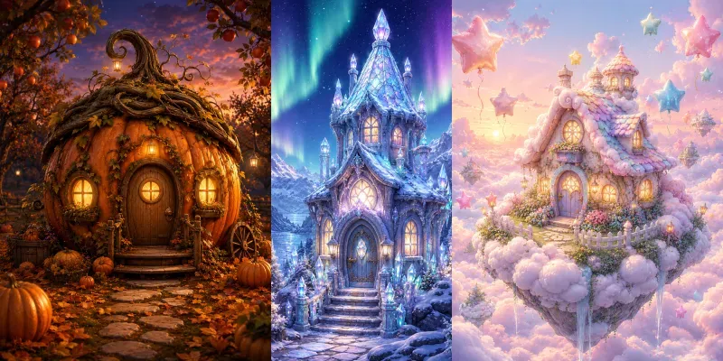 Whimsical Storybook House Makers generated by undefined