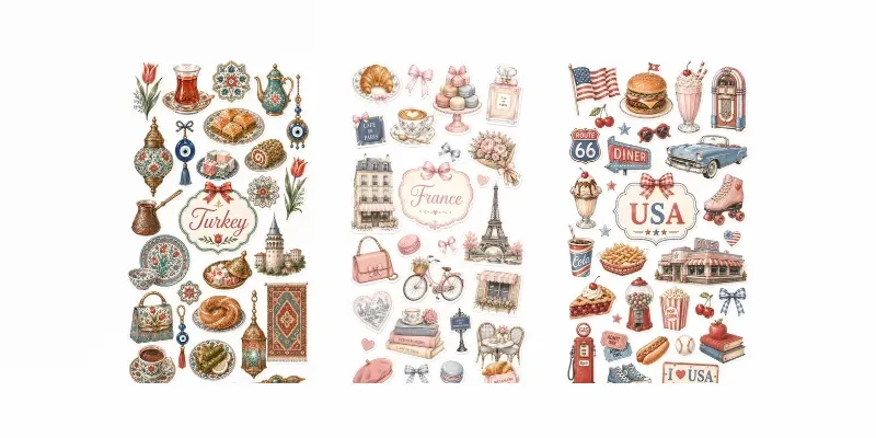 Coquette Collections Of Icons Stickers generated by undefined