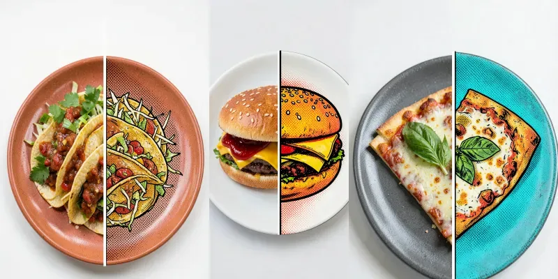 Split Plate Pop Posters generated by undefined
