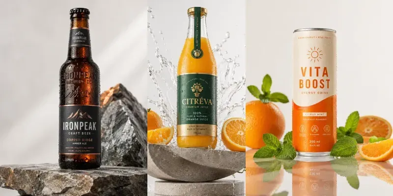 Beverage Packaging Mockup Generator generated by undefined