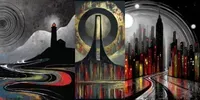 Modernism Digital Art Visions midjourney prompt mini thumbnail