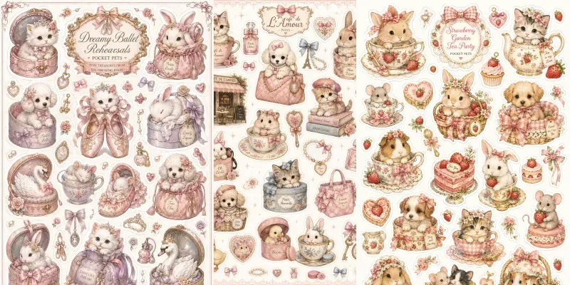 Coquette Pocket Pet Sticker Generator generated by undefined
