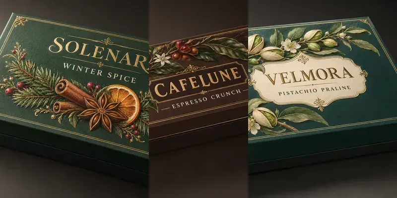 Chocolate Gift Box Packaging Concepts