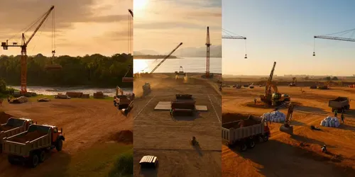 Epic Construction Timelapse Videos generated by grok-video