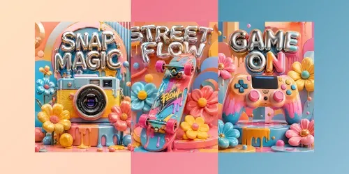 3D Candy Pop Poster Generator generated by chatgpt-image