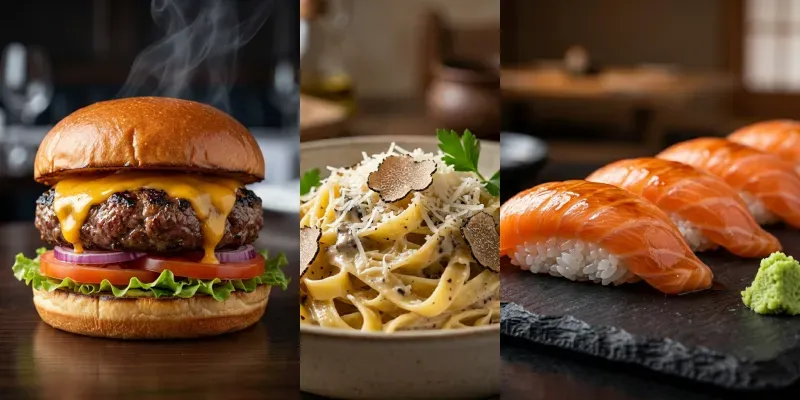 Realistic Gourmet Food Commercials generated by undefined