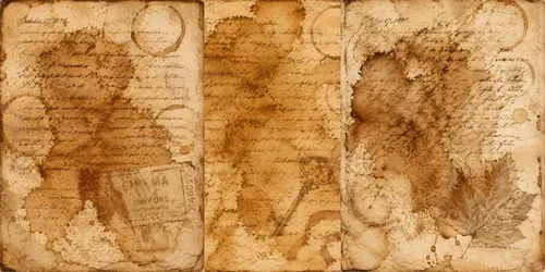 Teaspilled Diary Junk Journal Pages generated by chatgpt-image