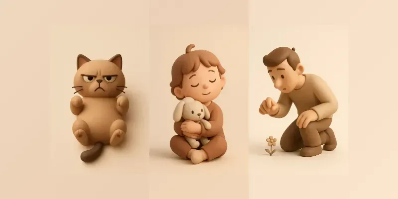 Minimalistic 3D Characters generated by undefined