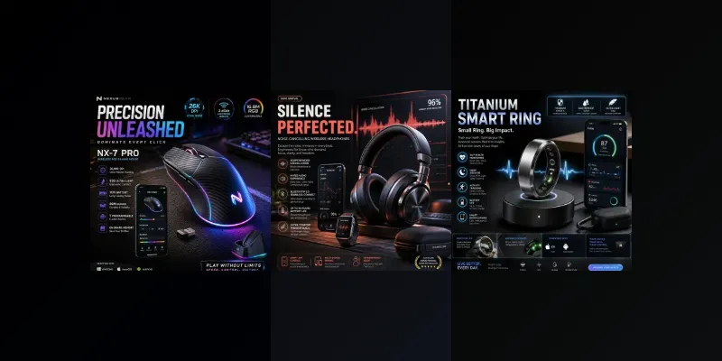 Smart Tech Infographic Posters generated by undefined