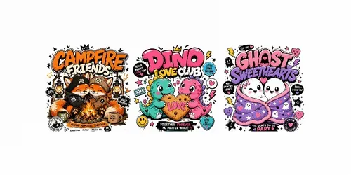Streetwear Cartoon Character Packs generated by chatgpt-image