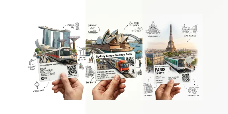 City Travel Ticket Art Posters Any Cities generated by undefined